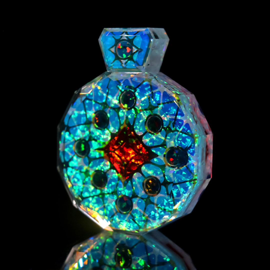 その他 FaB Opal Amulet cold Dream Weaver Socketed Opal Amulet – KravinGlass
