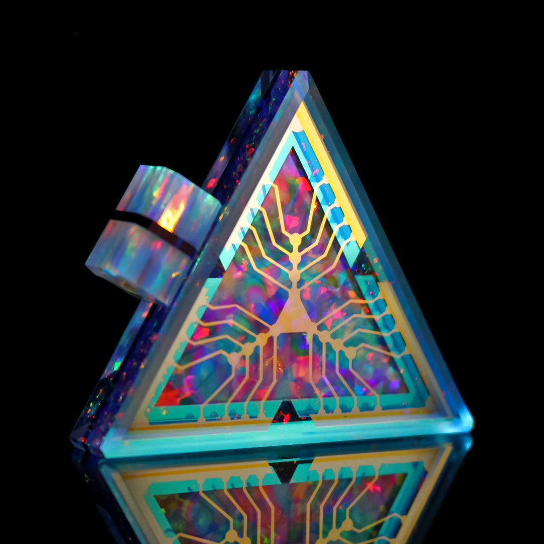 Hypersocket Quantum Opal Triangle Pendant