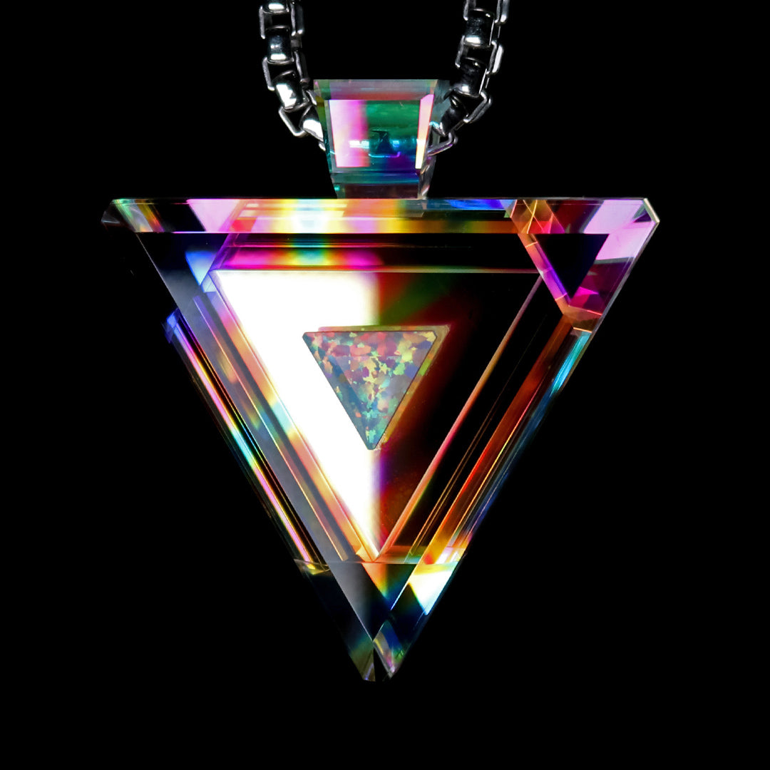 Infinity Core Dichro Triangle Pendant