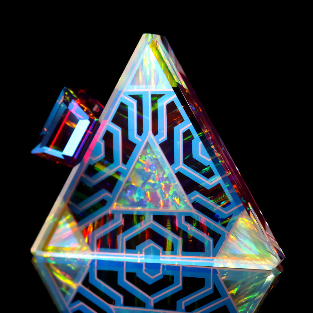 Quantum Opal Core Triangle Pendant