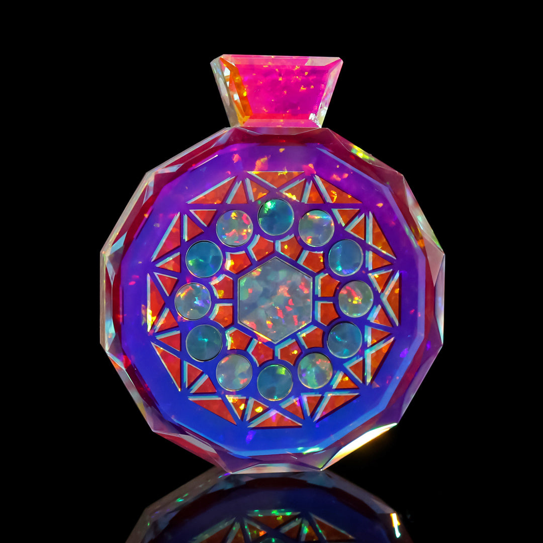 Socketed Opal Amulet Pendant