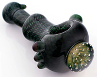 Firekist Snake Skin Airtrap Anemone Marble Pipe