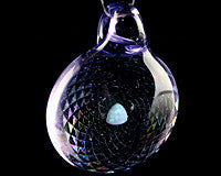 Subtl Purple Rain Dichro & Opal Pendant