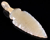 MB Flint Knapped Arrowhead Pendant