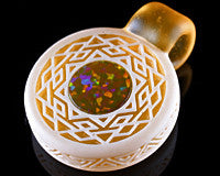 GlassMaze CFL Terps Opal Inlay Pendant