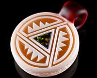 GlassMaze Triangle Opal Inlay Pendant