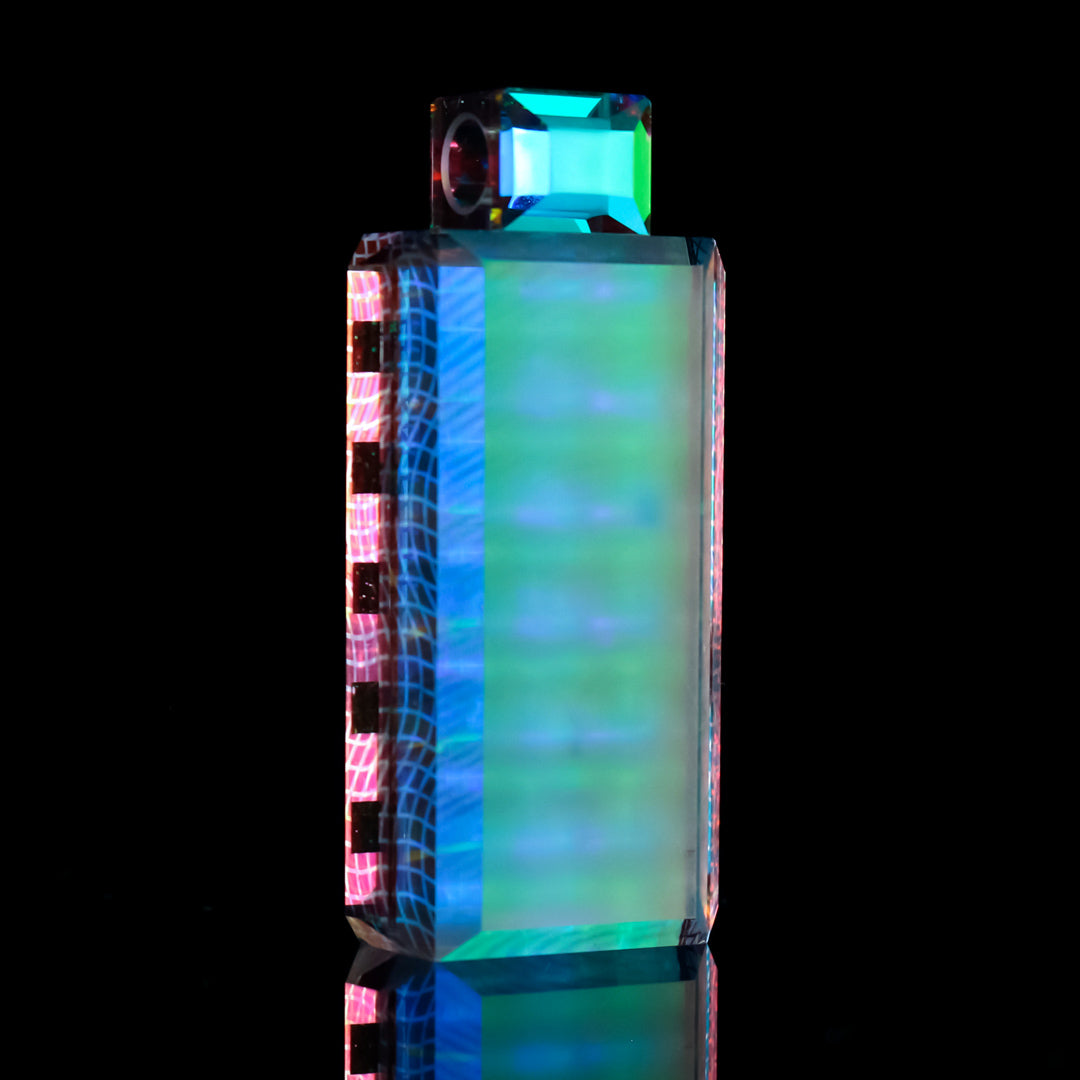Casto Hologram Tab Opal Pendant Collab