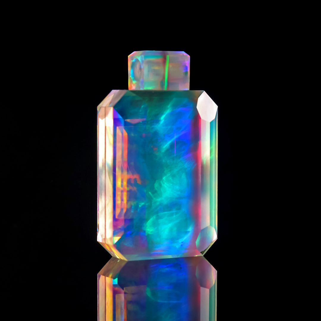 Casto Hologram Opal Tablet Pendant Collab