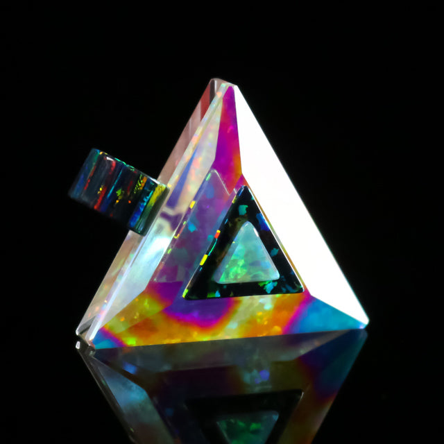 Cosmic Dust Mini Triangle Pendant