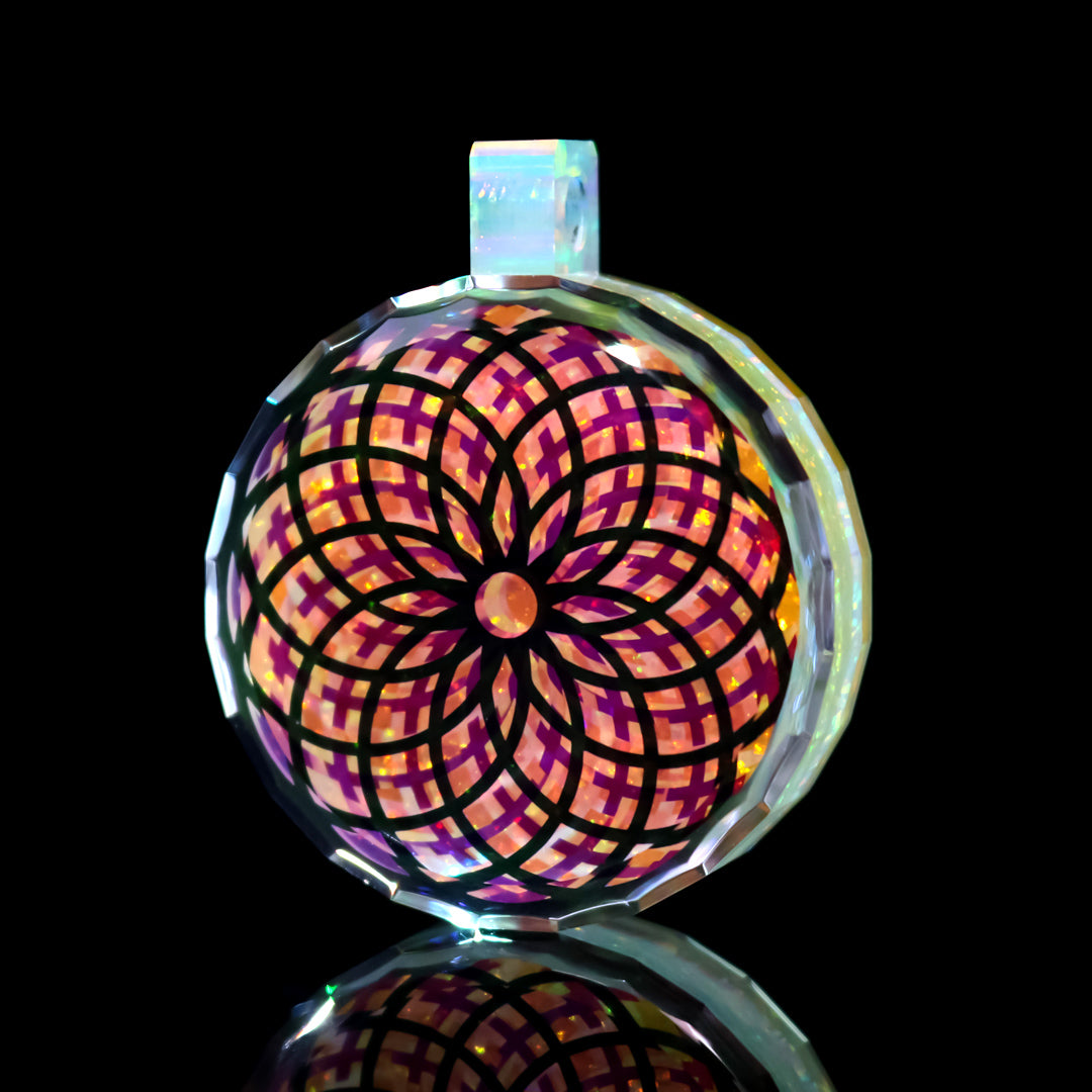 Faceted Sacred Geo Retti Opal Pendant