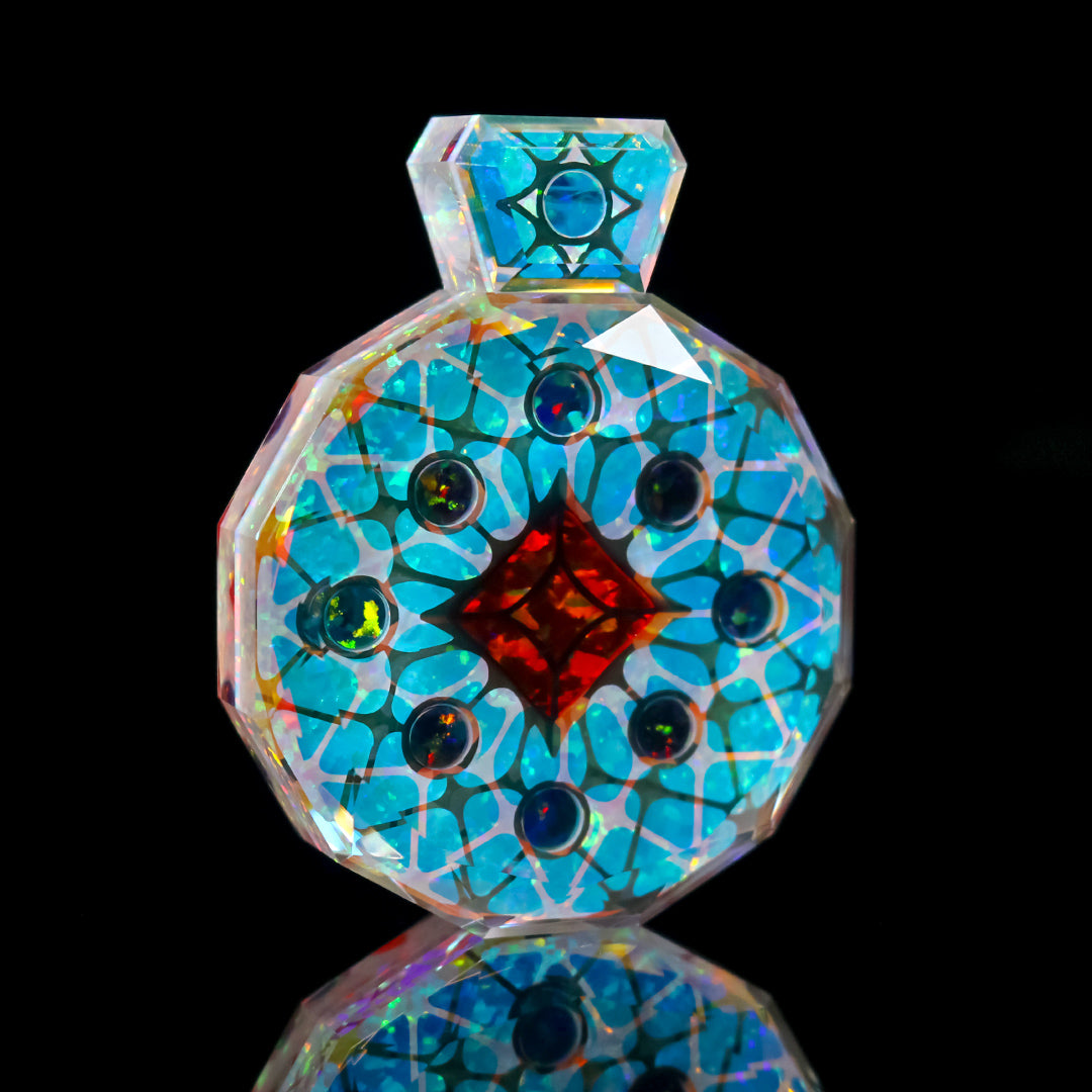 Dream Weaver Socketed Opal Amulet – KravinGlass