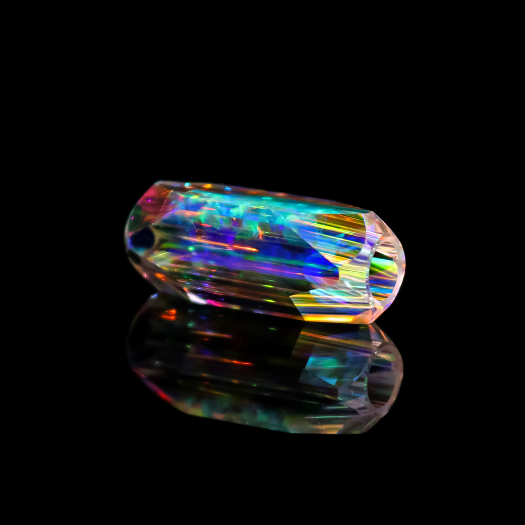 Faceted Dichro & Opal Bead