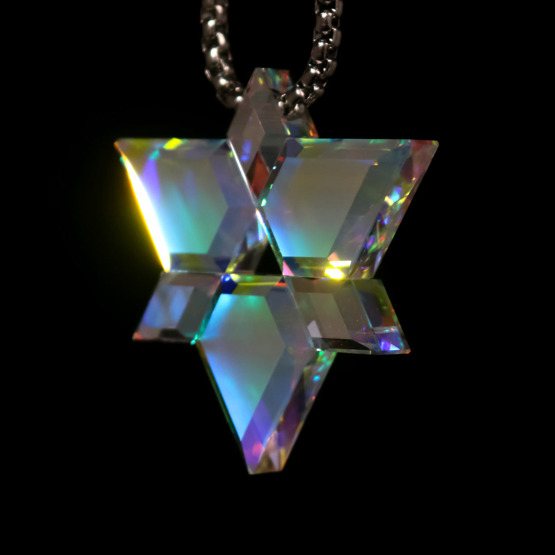 Faceted Infinity Opal Cluster Pendant