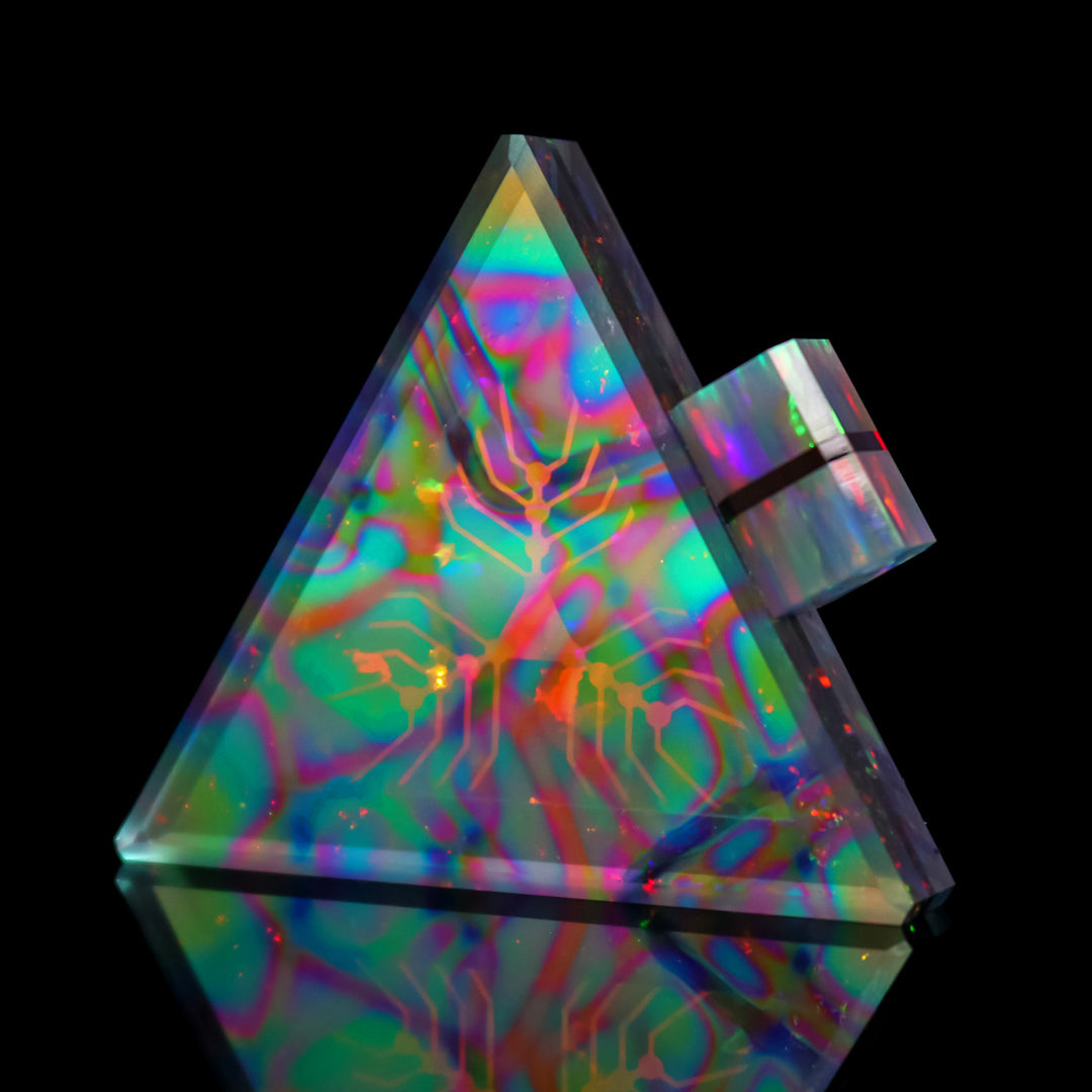 Hypersocket Quantum Opal Triangle Pendant