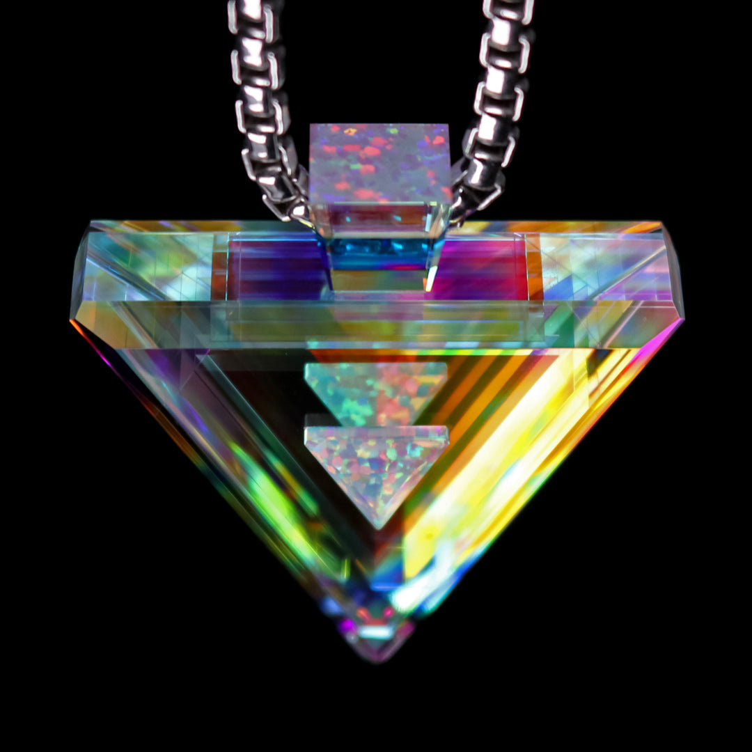 Infinity Core Dichro Triangle Pendant