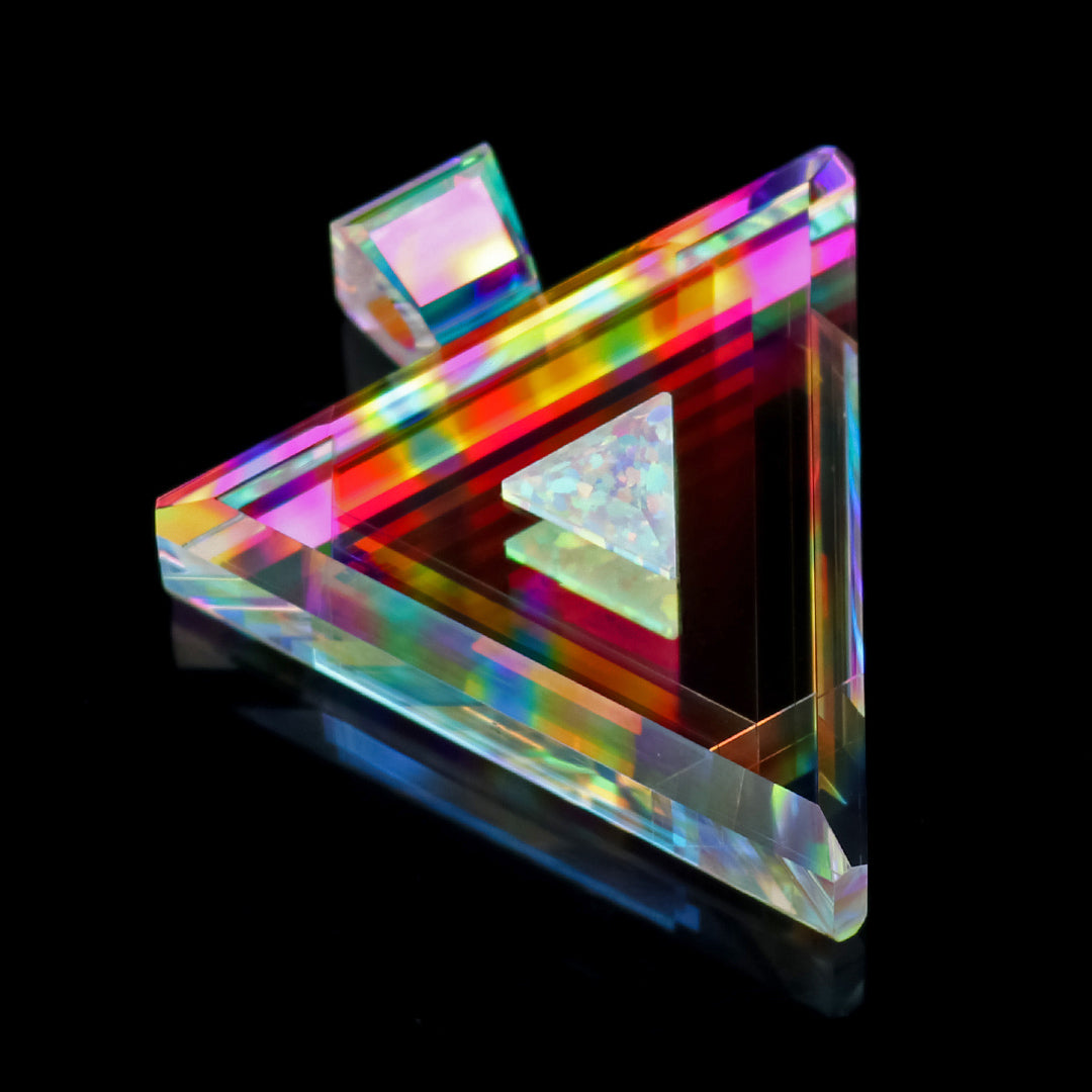 Infinity Core Dichro Triangle Pendant
