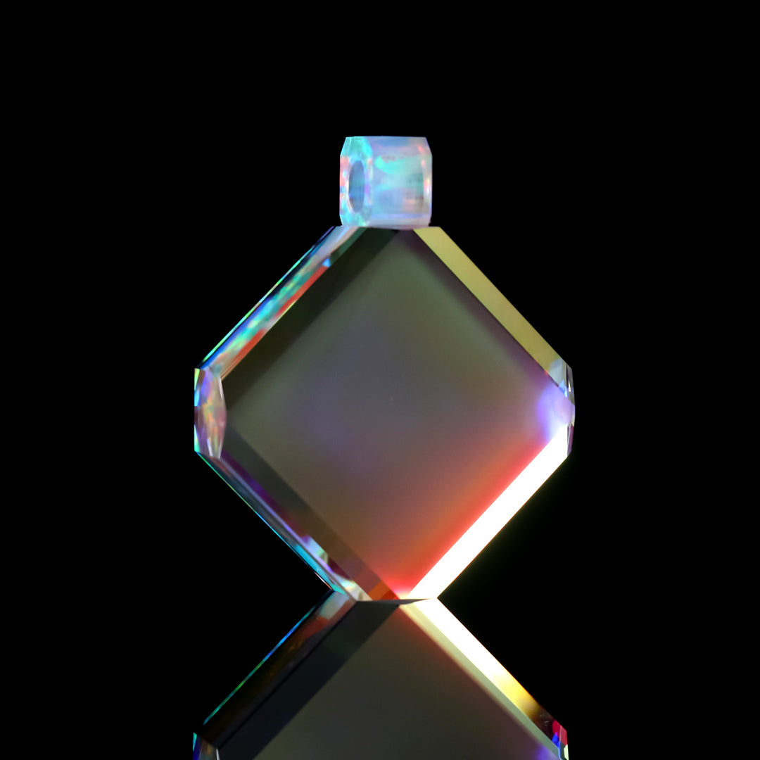 Faceted Infinity Opal Gem Pendant