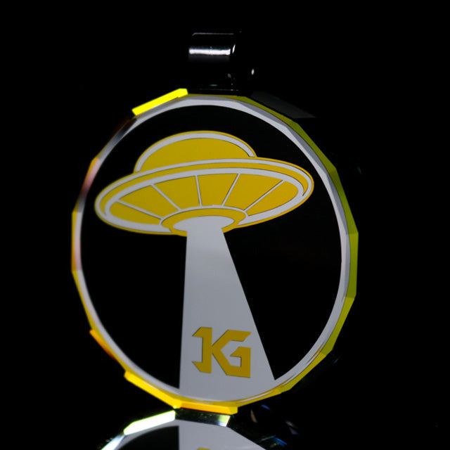 Faceted Dichro Alien Queen Pendant