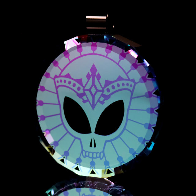 Faceted Dichro Alien Queen Pendant