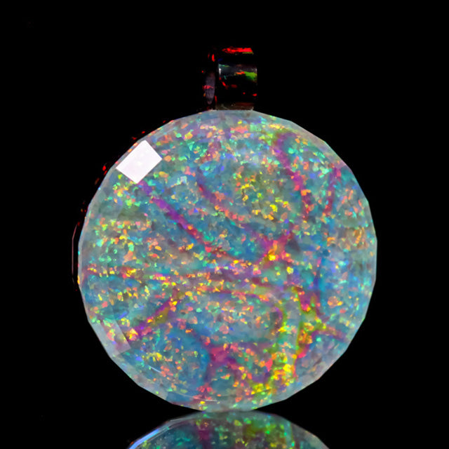 Faceted Opal Millie Eye Pendant