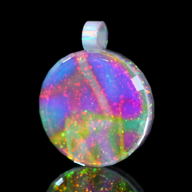 Faceted Sacred Geometry Dichropal Pendant