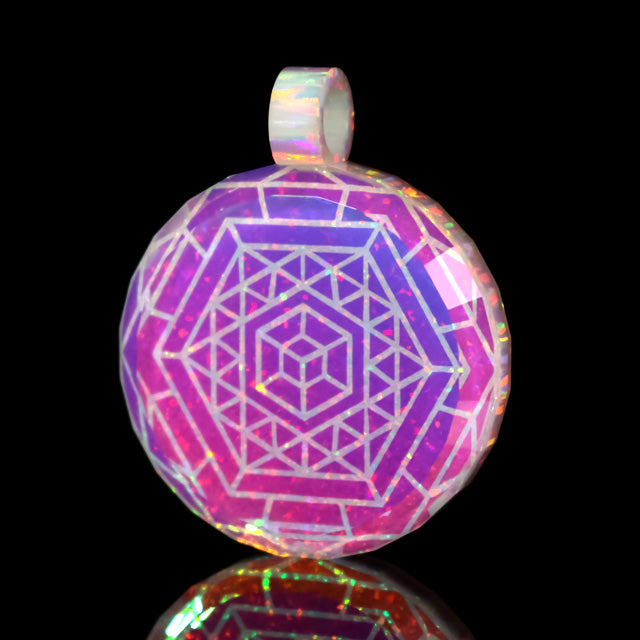 Faceted Sacred Geometry Dichropal Pendant