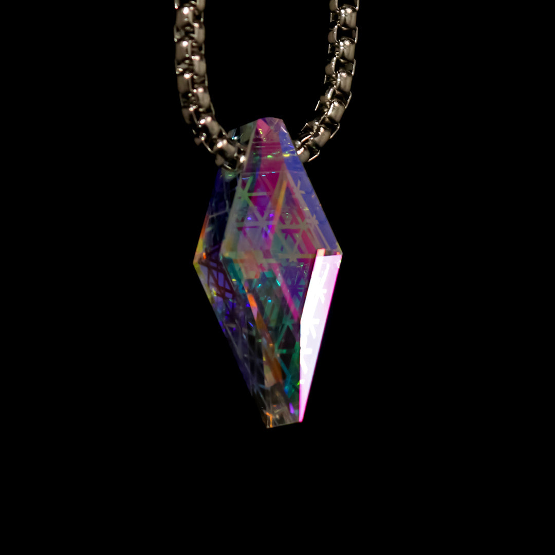 Faceted Mini Crystal Opal Pendant