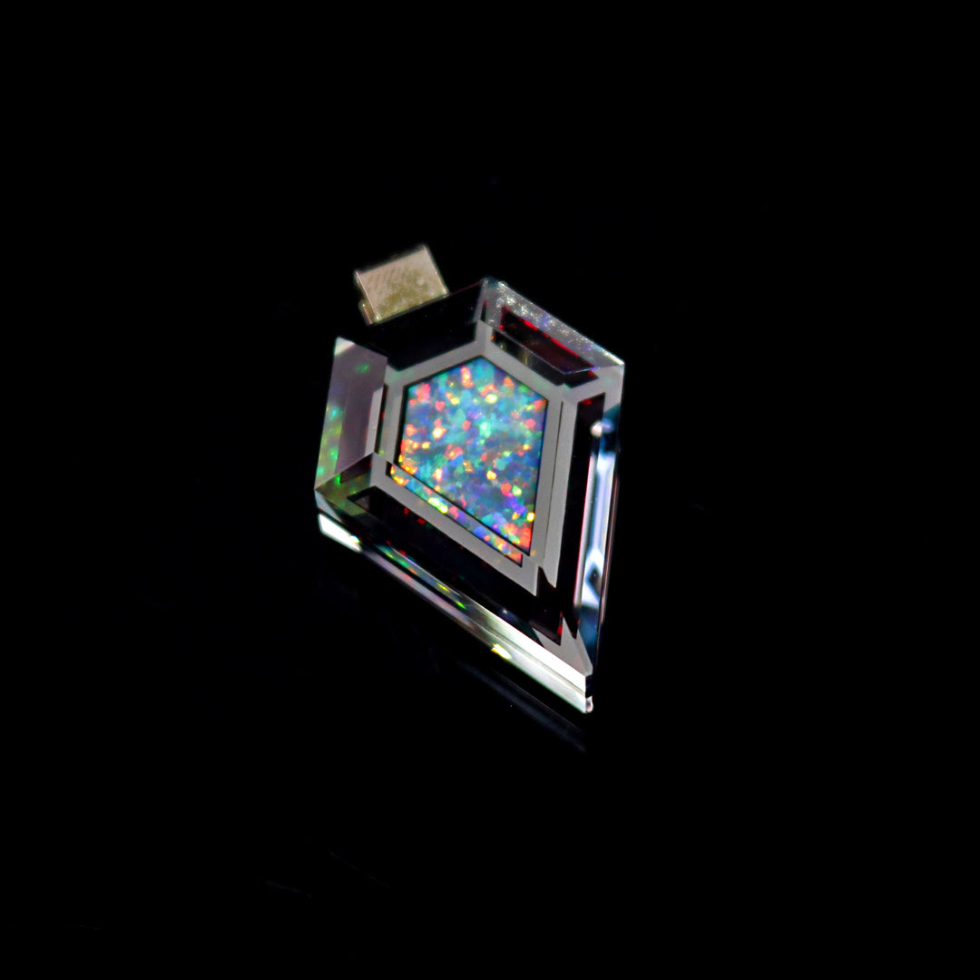 Socketed Opal Gem Pendant