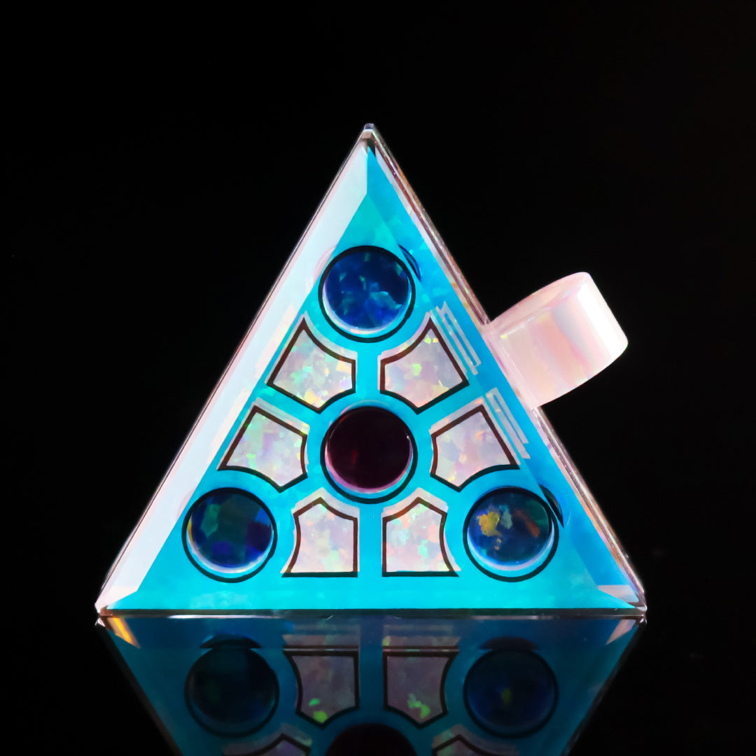 Mini Socketed Opal Triangle Pendant