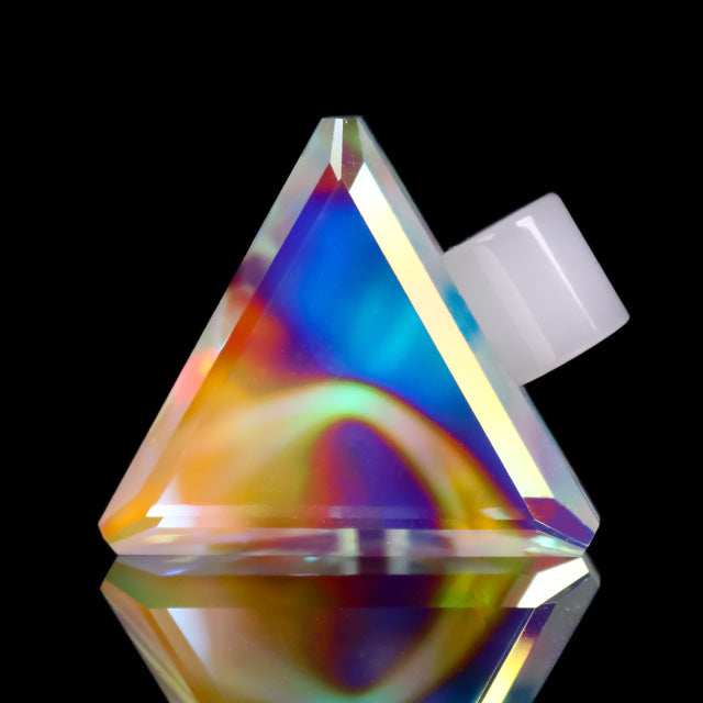 Aurora Opal Dichro Triangle Pendant