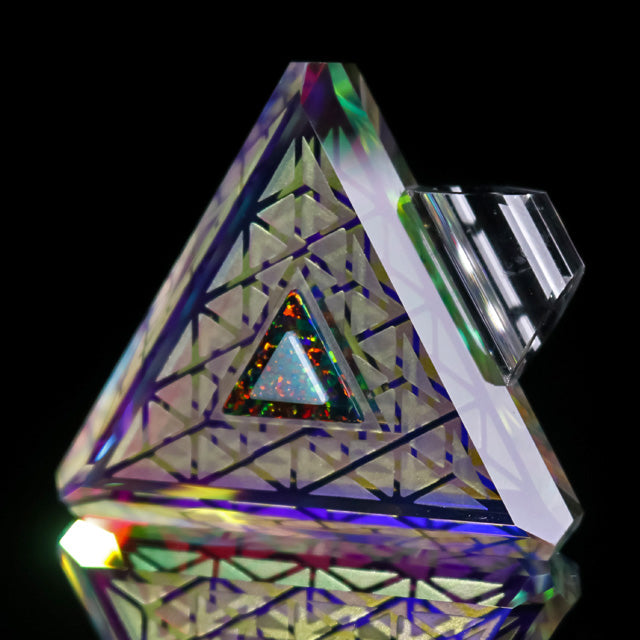 Dichro Infinity Triangle Pendant