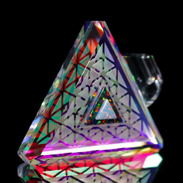 Dichro Infinity Triangle Pendant