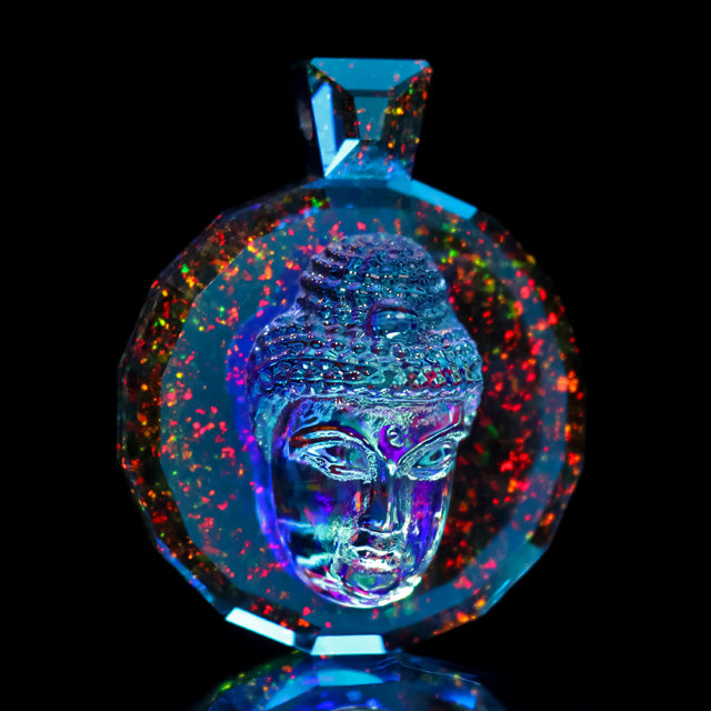 Faceted Berzerker Buddha Pendant Collab