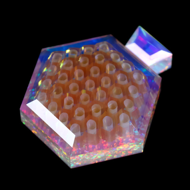 GZ x Teurfs Hexagon Honeycomb Dichro Pendant Collab