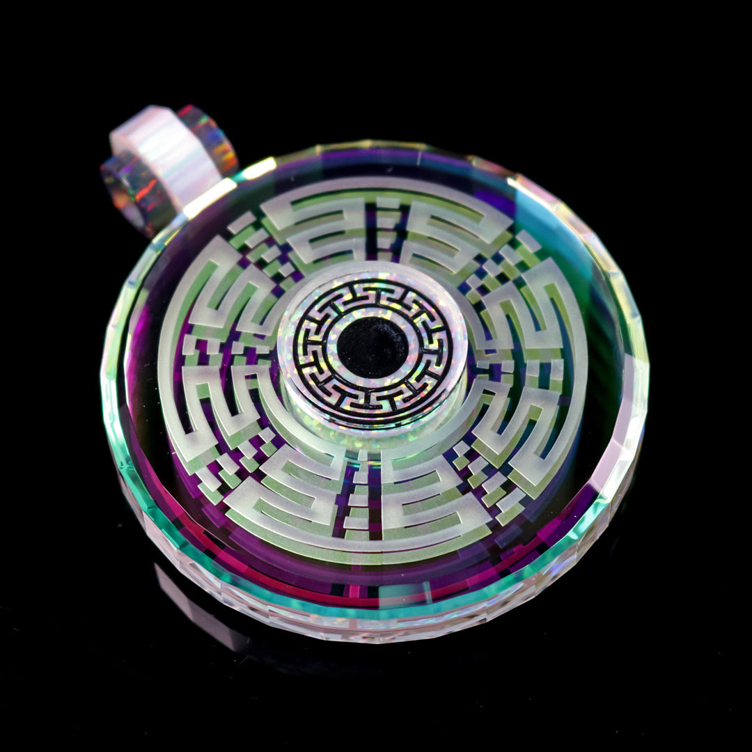 Faceted Radial Refractor Dichro Infinity Pendant