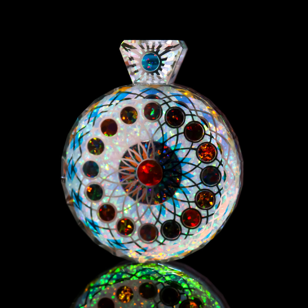 Faceted Retti Opal Amulet