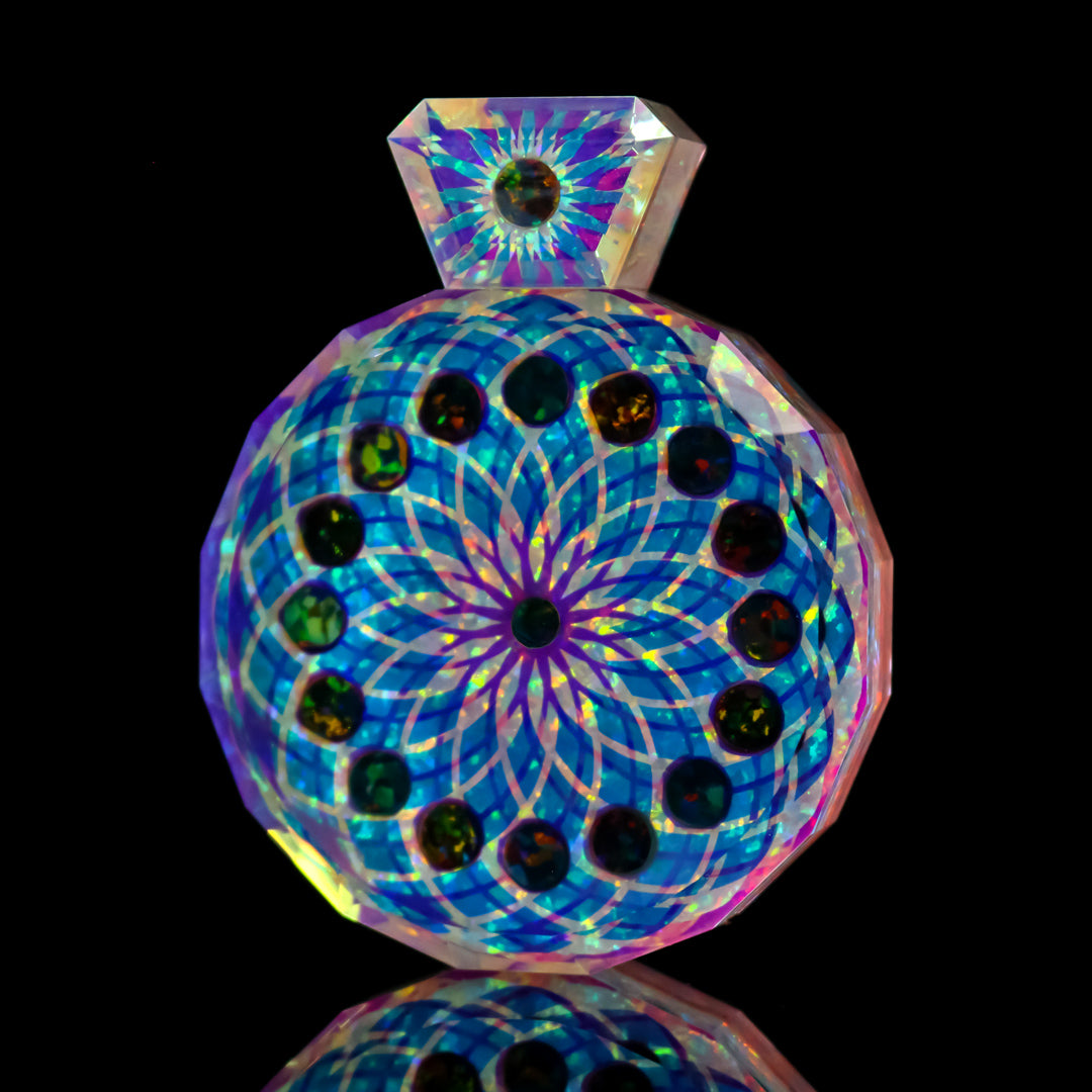 Socketed Opal Retti Eye Pendant