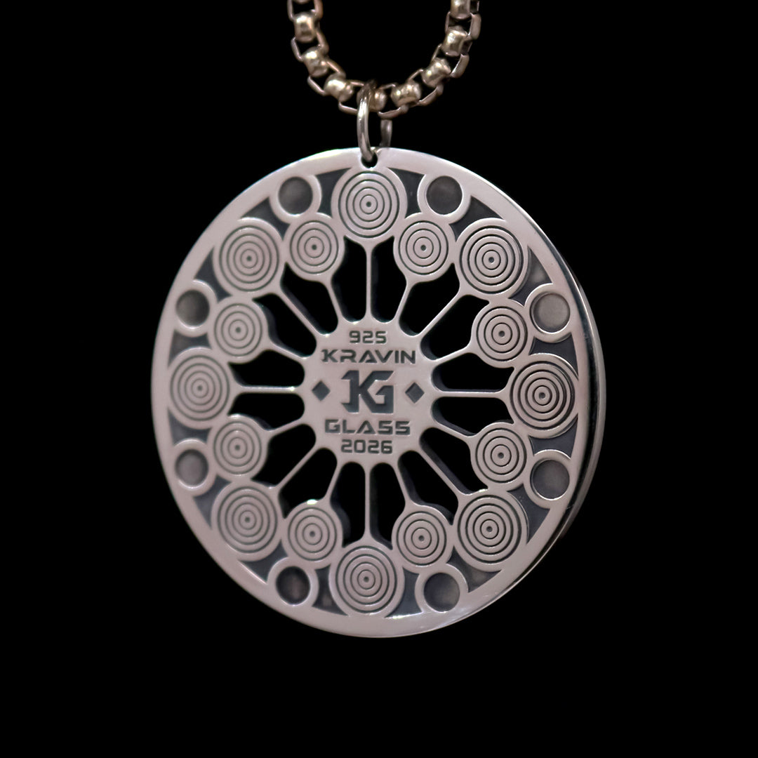 Silver Ring of Fire Medallion
