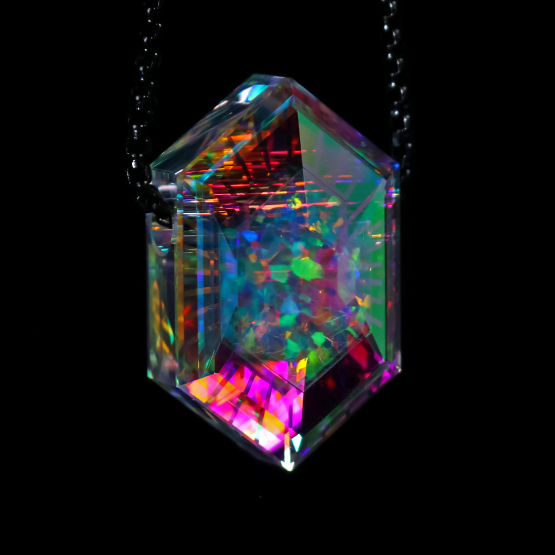 Faceted Rupee Opal Pendant