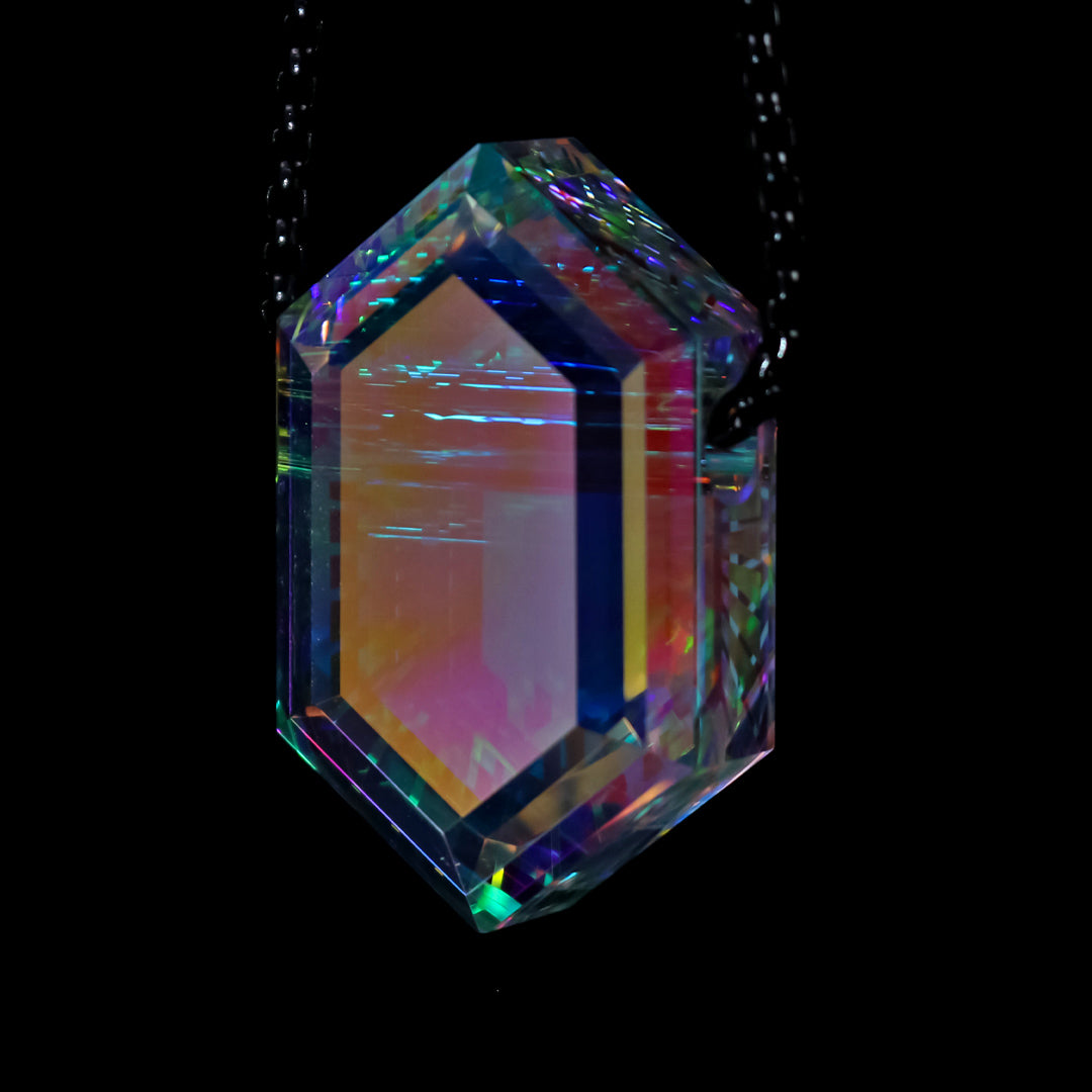 Faceted Rupee Opal Pendant
