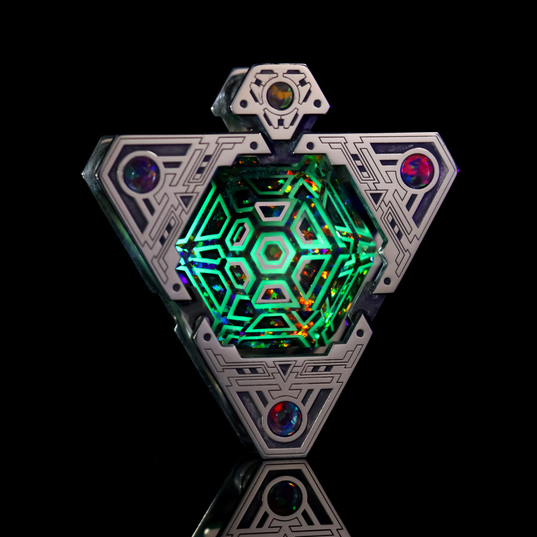 Silver Hidden Gem Tet Pendant