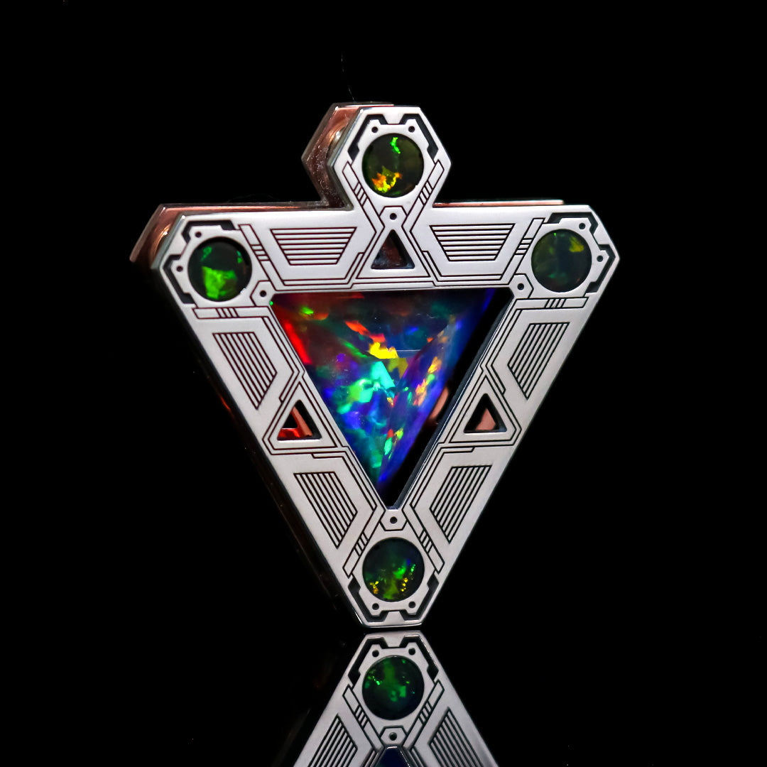 Silver Hidden Gem Opal Tet