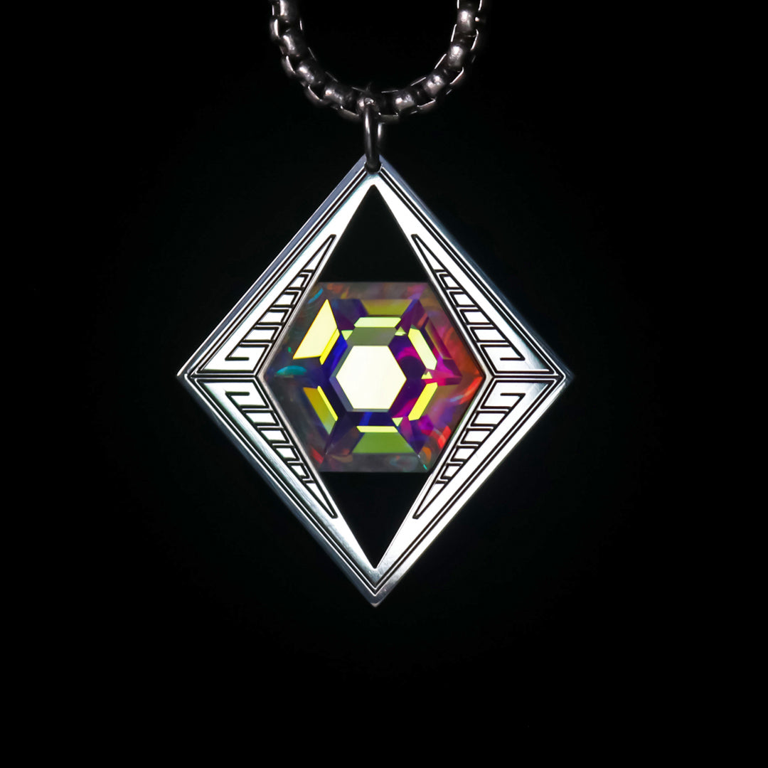 Socketed Silver Hexagram Pendant