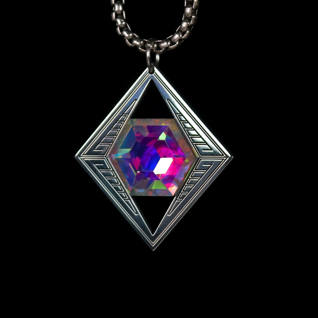 Socketed Silver Hexagram Pendant