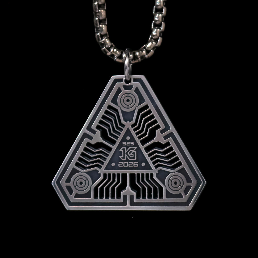 Silver Socketed Quantum Tet Pendant