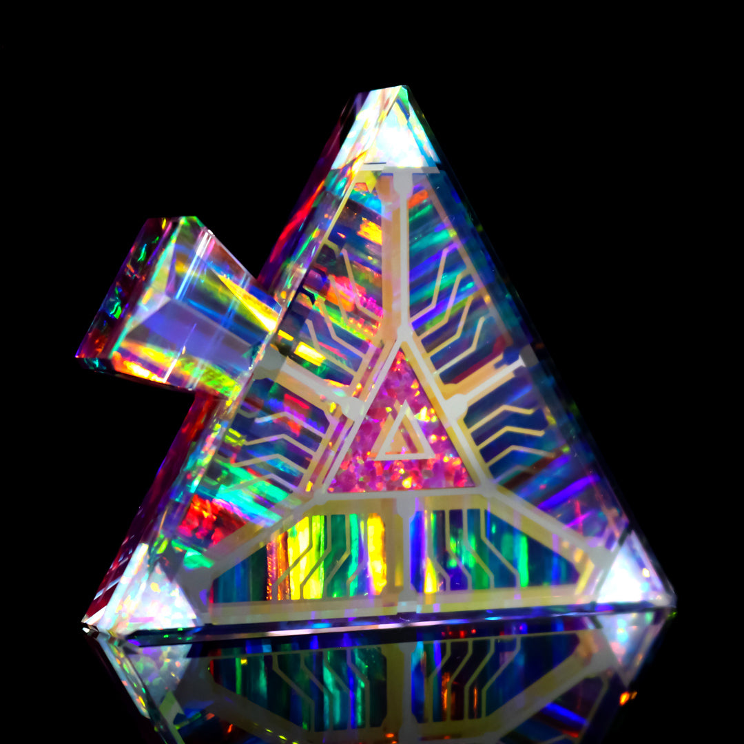 Quantum Core Opal Triangle Pendant