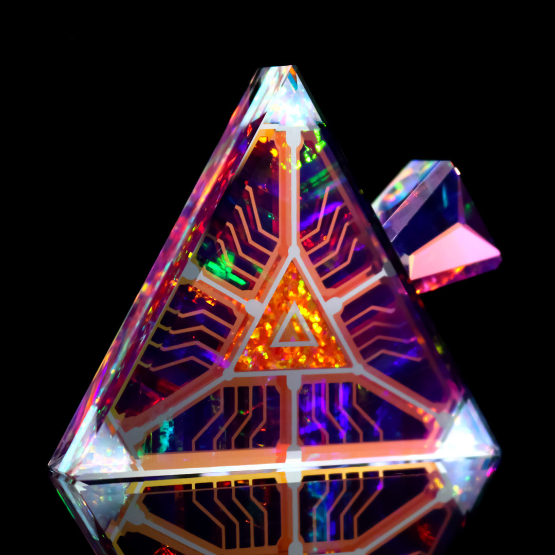 Quantum Core Opal Triangle Pendant