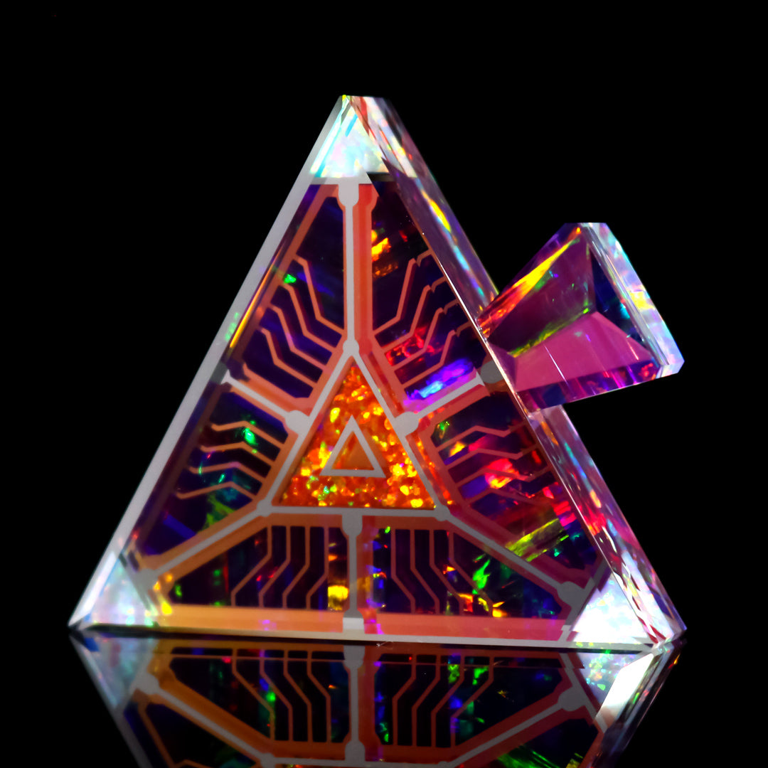 Quantum Core Opal Triangle Pendant