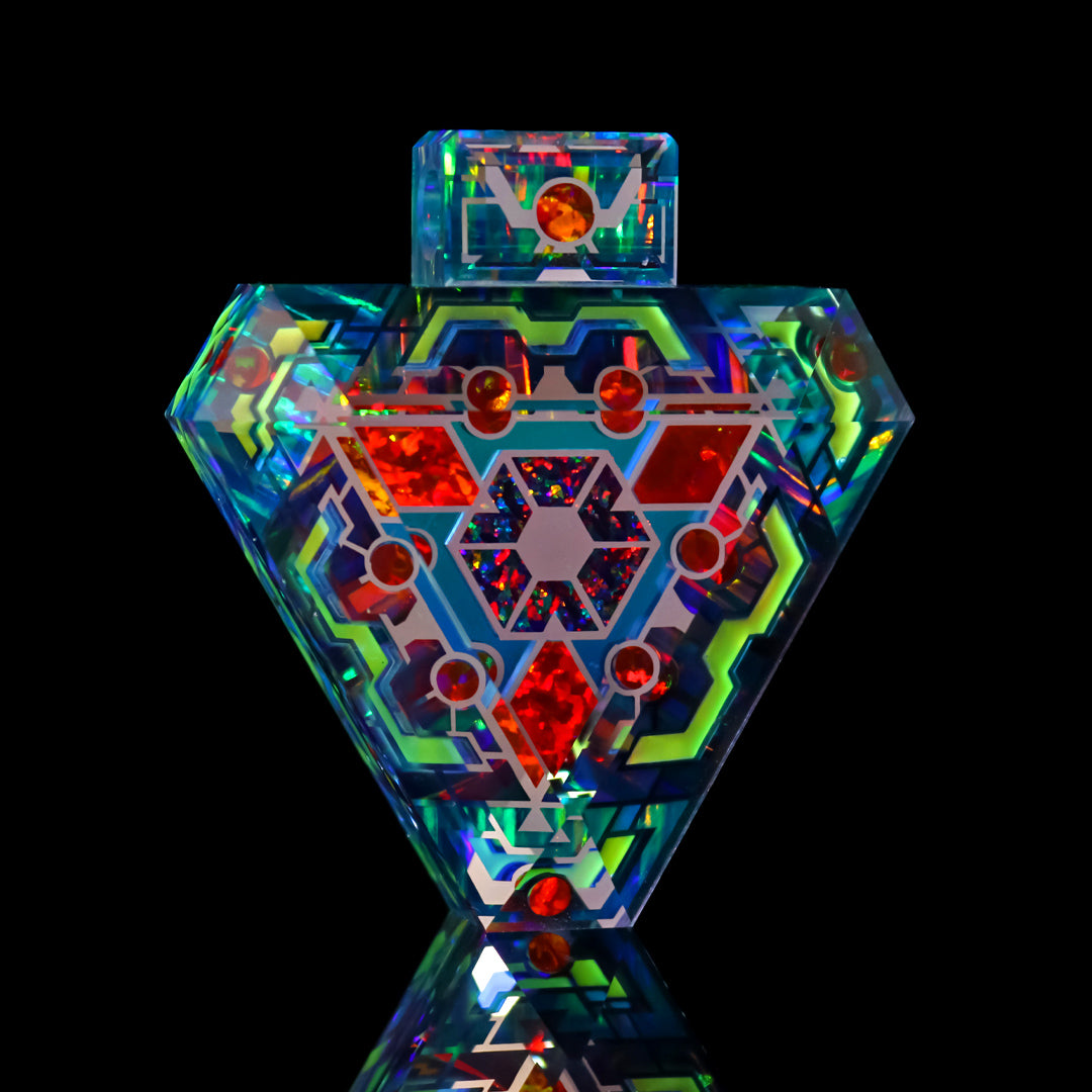 Socketed UV Ruby Opal Tet