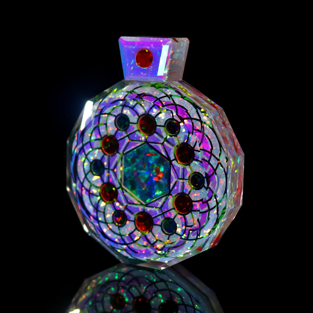 Socketed Opal Amulet Pendant